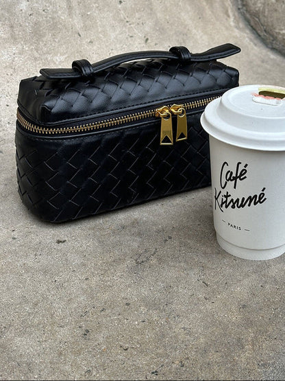 Gevlochten Handtas van Vegan Leer – Elegant & Veelzijdig voor Elke Gelegenheid