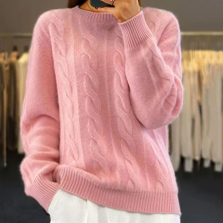 Women's Cable Knit Sweater – Classic Knitted & Warm for Every Season