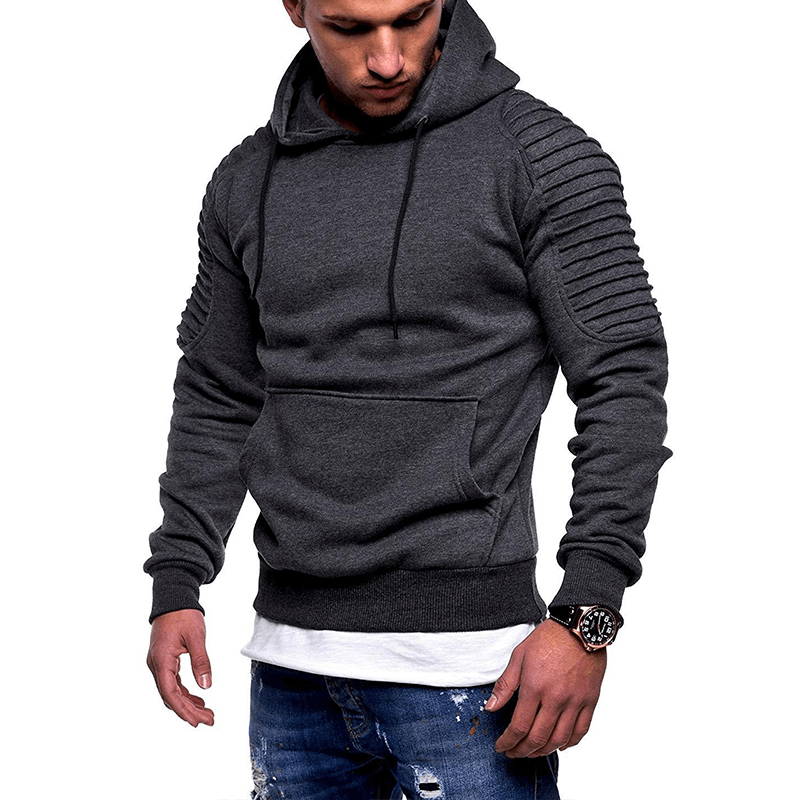 Lichtgewicht Heren Hoodie met Capuchon en Lange Mouwen