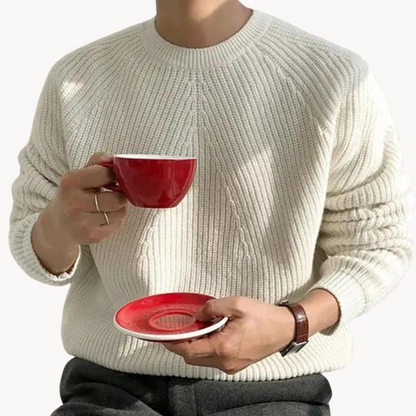 Heren Geribde Trui – Lichtgewicht, Zacht en Tijdloos