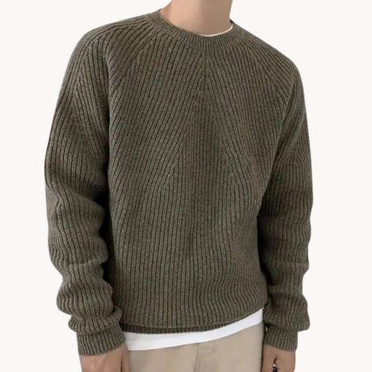 Men's Ribbed Sweater – Lightweight, Soft and Timeless