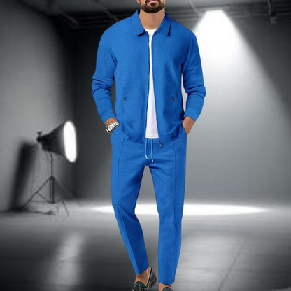 Men's Tracksuit – Stylish Jacket with Zipper and Jogging Pants, Lightweight Sports Set