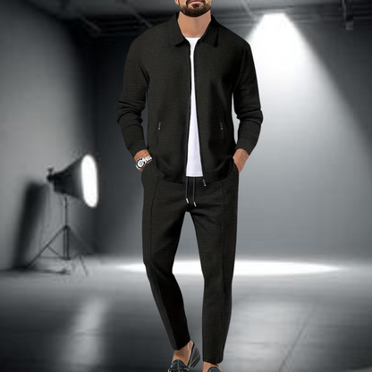 Men's Tracksuit – Stylish Jacket with Zipper and Jogging Pants, Lightweight Sports Set