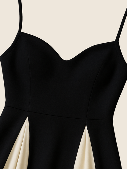 Valerie | Elegante Tweekleurige Maxi Jurk voor Gala en Bruiloft