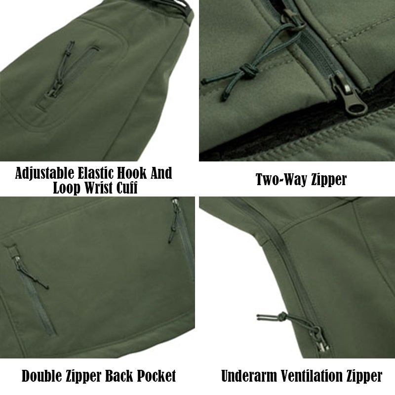 Tactical Softshell Jacket for Men – Waterproof & Windproof Outdoor Jacket