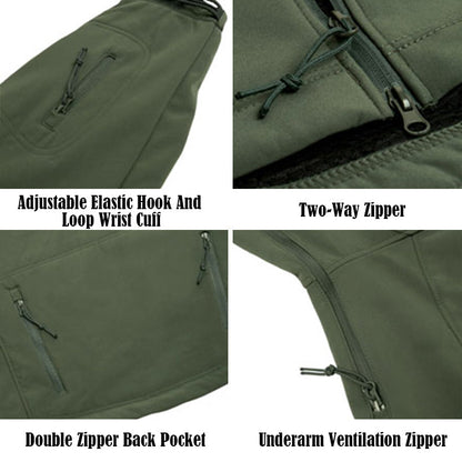 Tactical Softshell Jacket for Men – Waterproof & Windproof Outdoor Jacket