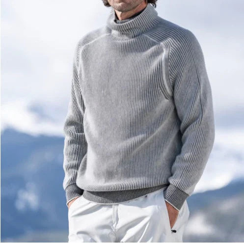 Elegant Men's Cashmere Turtleneck – Soft & Stylish