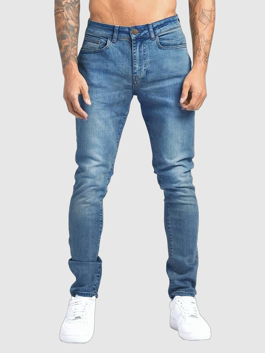 Heren Streetstyle Spijkerbroek – Slank Fit Jeans voor Casual Urban Look