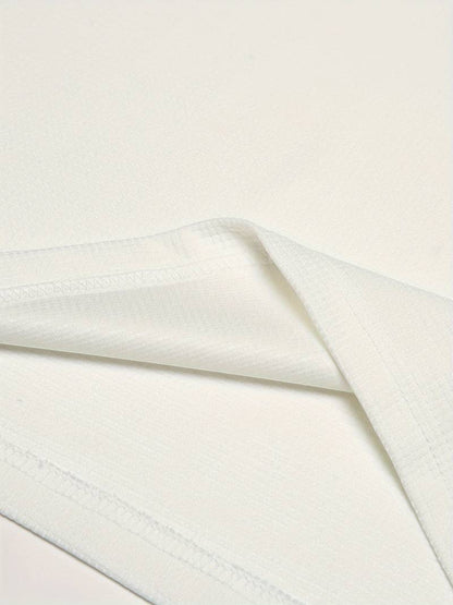 Men's Waffle Shirt with Long Sleeves and V-neck – Casual and Comfortable