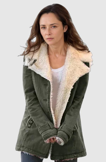 Women's Fleece Jacket with Sherpa Lining