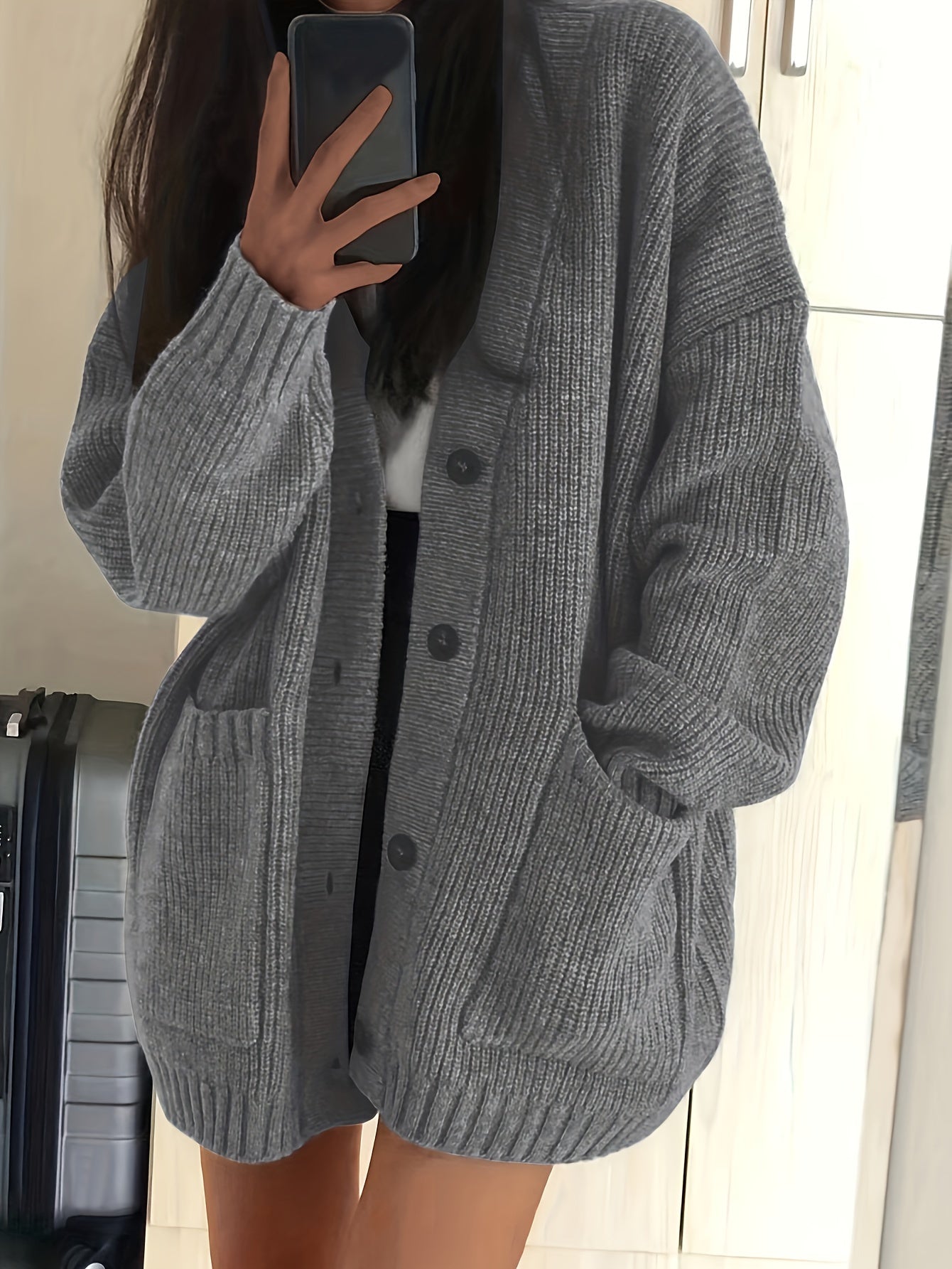 Women's Casual Cotton Knitted Cardigan – Perfect for Every Day