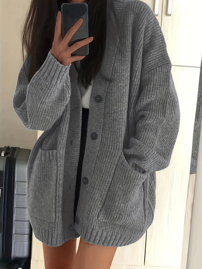 Women's Casual Cotton Knitted Cardigan – Perfect for Every Day