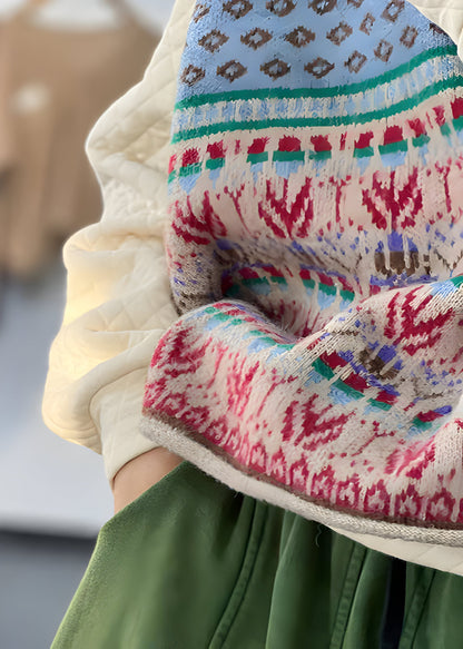 Gestrickte Damenweste aus Wolle mit Print – Warm, Modisch & Geschichtet