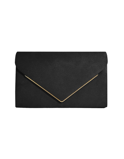 Fluwelen Envelope Clutch – Suède Look voor Avondelijke Elegantie