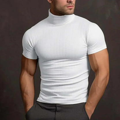 Men's T-shirt with Collar – Solid Color and Comfortable Fit