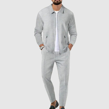 Men's Tracksuit – Stylish Jacket with Zipper and Jogging Pants, Lightweight Sports Set