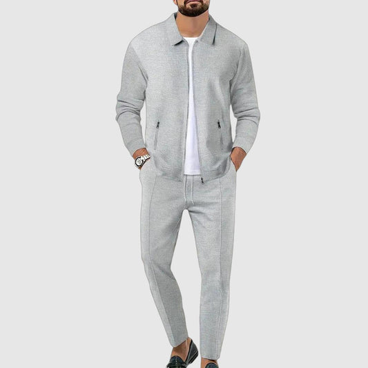 Men's Tracksuit – Stylish Jacket with Zipper and Jogging Pants, Lightweight Sports Set