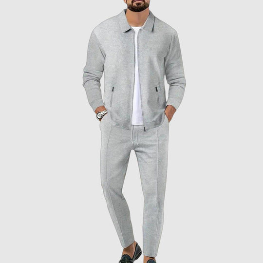 Men's Tracksuit – Stylish Jacket with Zipper and Jogging Pants, Lightweight Sports Set