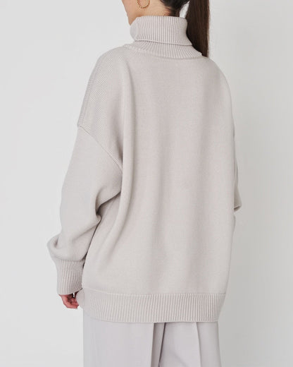 Elegante Oversized Dames Coltrui van Katoen – Perfect voor Casual Dagen