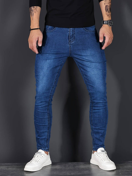 Men's Skinny Jeans – Slim Fit Jeans with Zipper