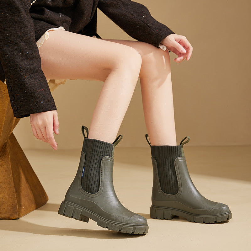 Regenstiefel – Wasserdicht mit rutschfester Sohle, perfekt für Regenwetter