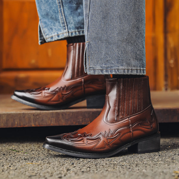 Leather Cowboy Boots for Men – Authentic Western Style