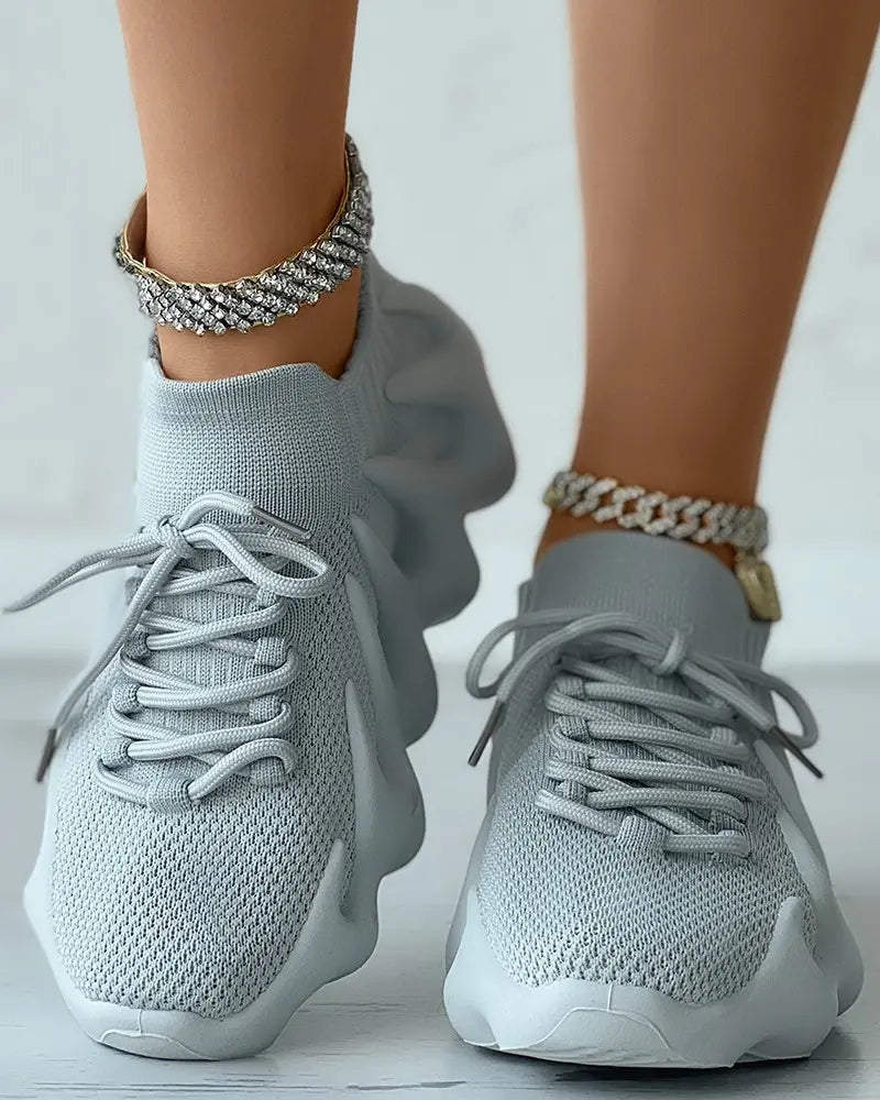 Women's Platform Sneakers with Comfort Sole