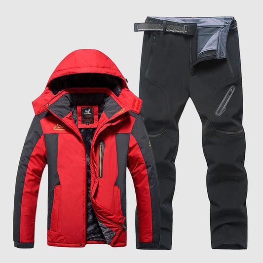 Men's Waterproof Winter Set – Lined Jacket and Pants for Outdoor Adventures