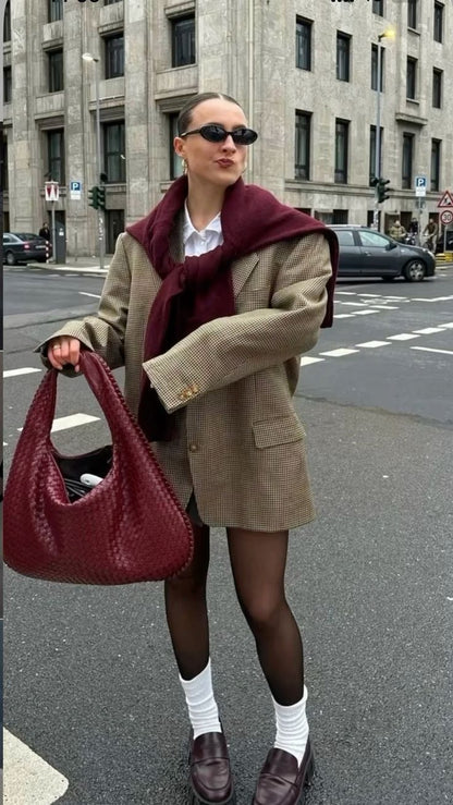 Luxe Geweven Handtas – Tijdloze Elegantie & Comfort voor Elke Dag