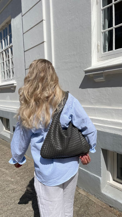 Luxe Geweven Handtas – Tijdloze Elegantie & Comfort voor Elke Dag