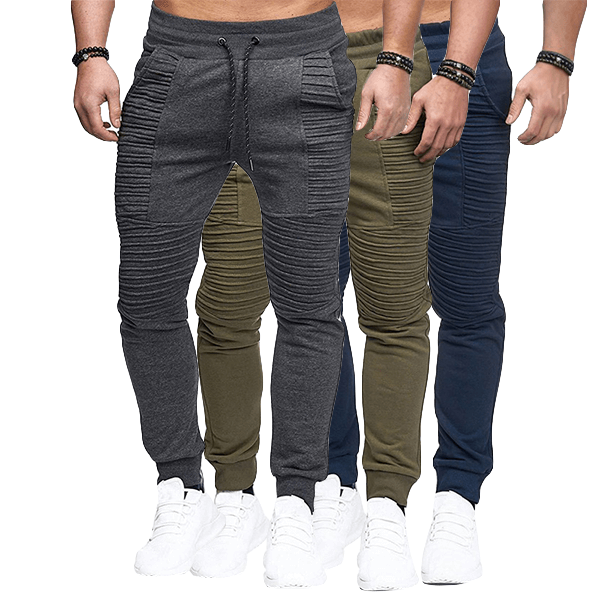 Heren Joggingbroek met Geribde Boorden – Comfortabel & Stijlvol