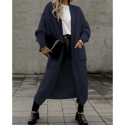 Casual Gebreid Vest met Zakken – Dames