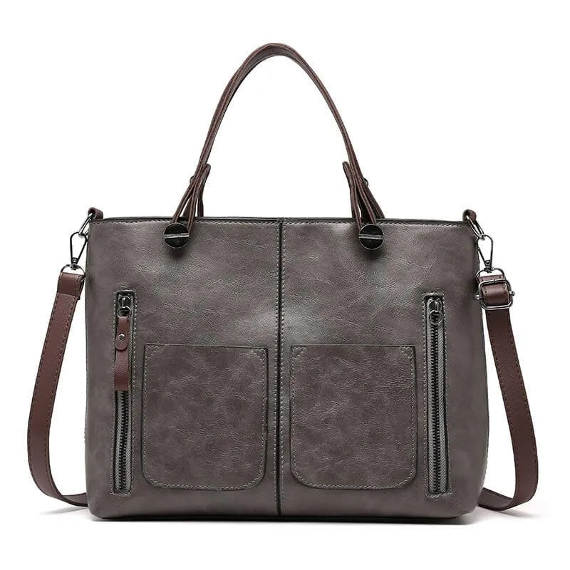 Elegant Vintage Leather Handbag for Women – Durable & Stylish
