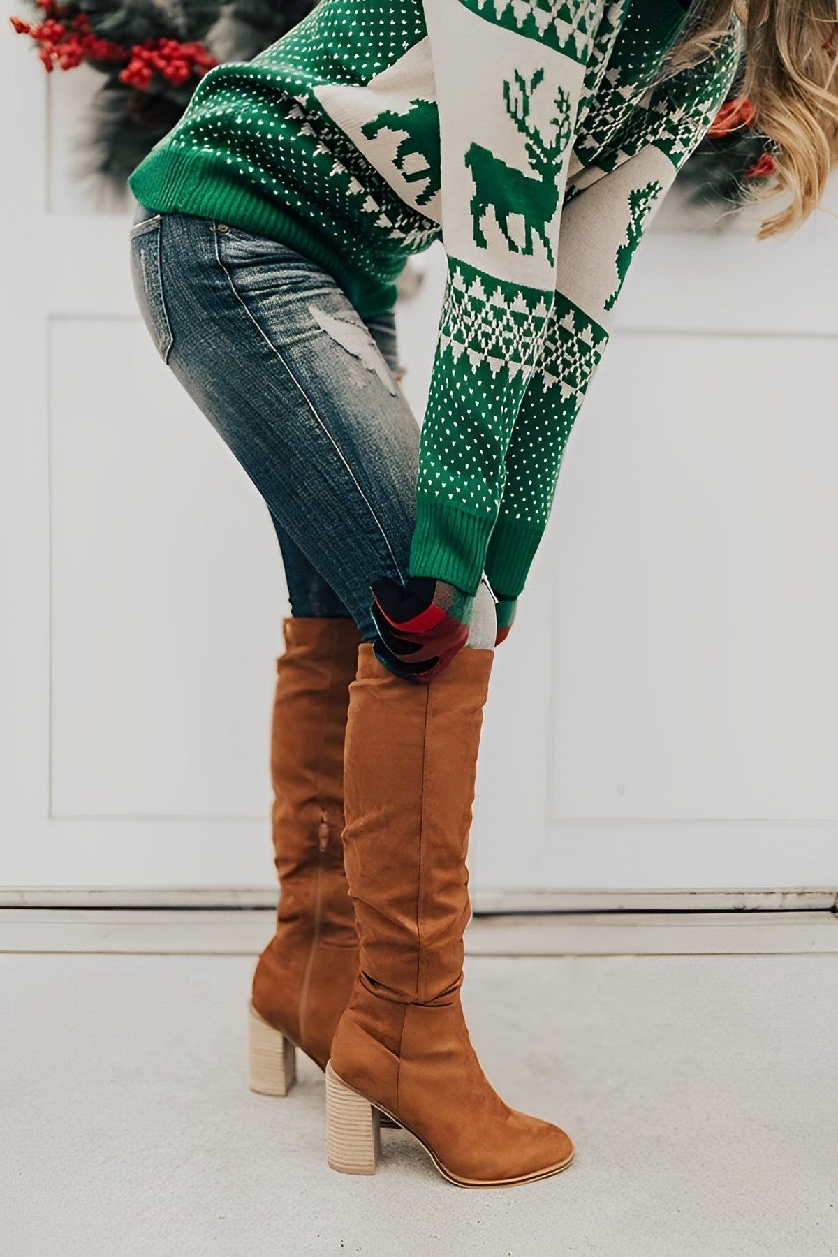 kniehoge dameslaarzen van kunstleer – Elegant & Comfortabel