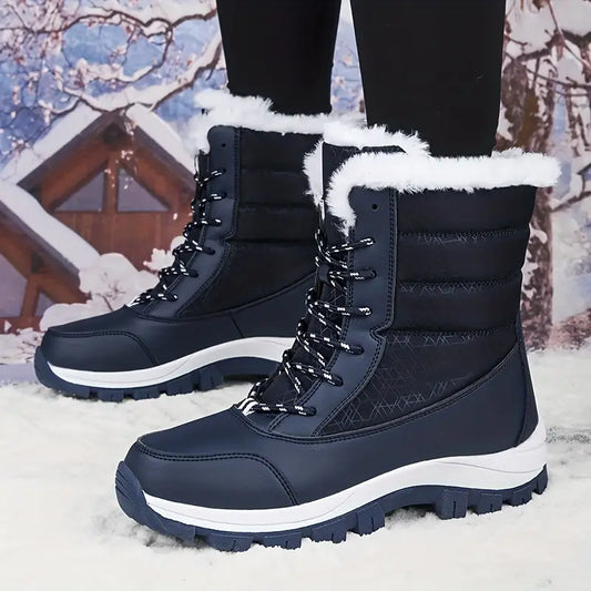 Waterdichte Dames Snowboots – Geïsoleerde Winterlaarzen met Antislip Zool