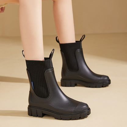 Regenstiefel – Wasserdicht mit rutschfester Sohle, perfekt für Regenwetter