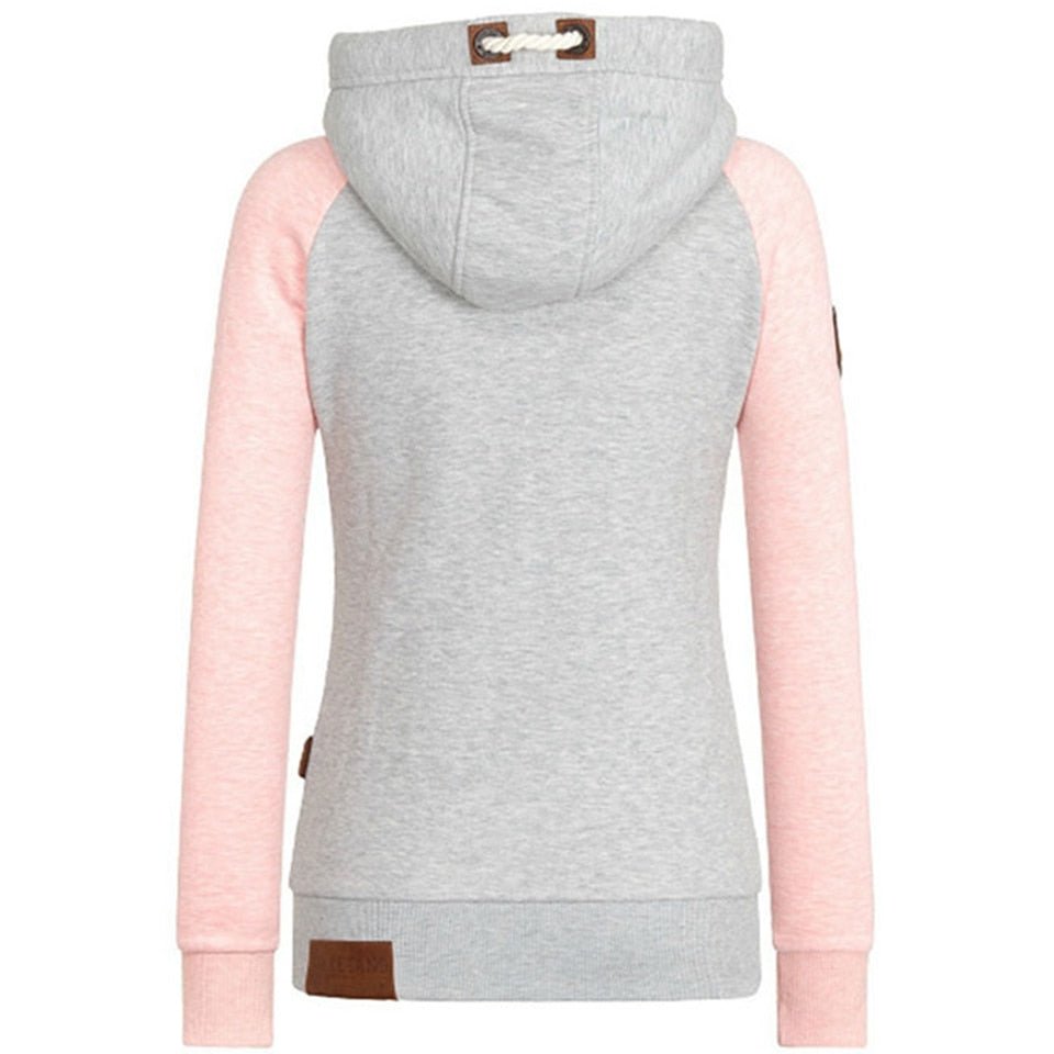 Dames Streetstyle Vest met Capuchon en Rits – Lange Mouwen – Casual & Comfortabel