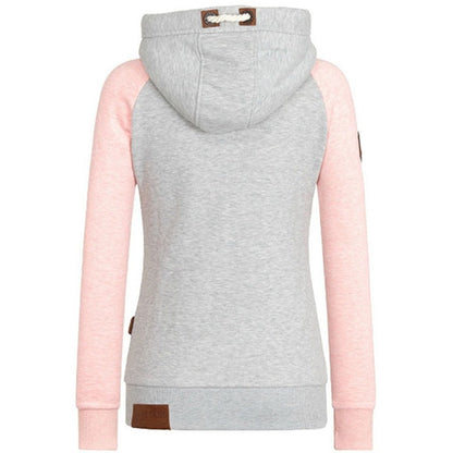 Dames Streetstyle Vest met Capuchon en Rits – Lange Mouwen – Casual & Comfortabel