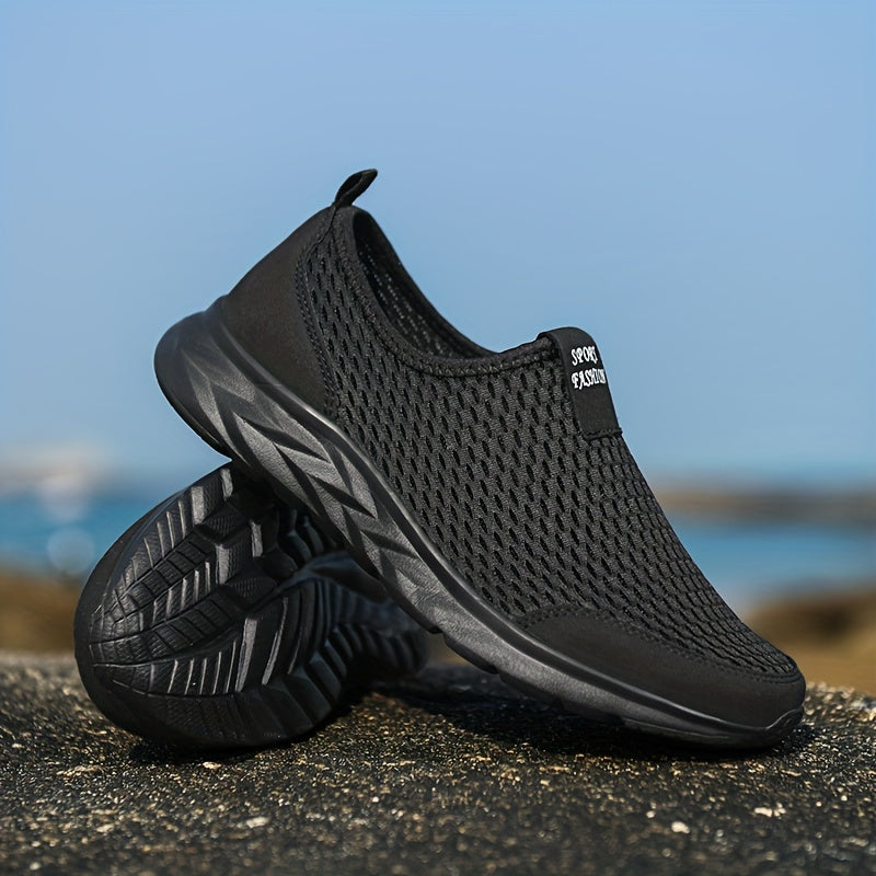 Men's Slip-on Sneakers – Breathable Mesh & Lightweight Comfort – Casual & Sporty