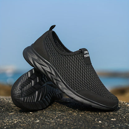 Men's Slip-on Sneakers – Breathable Mesh & Lightweight Comfort – Casual & Sporty
