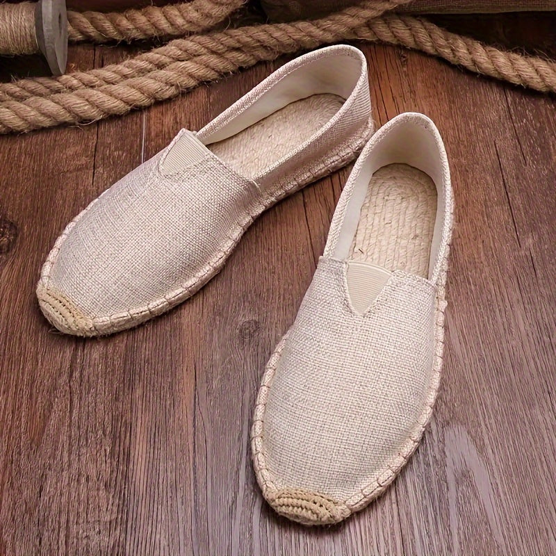 Dames Espadrille Instappers | Ademend Canvas & Comfort Fit-Schoenen – Dames – Instappers – Espadrilles-Myna Mode-Beige-US 6 - UK 5-Myna Mode