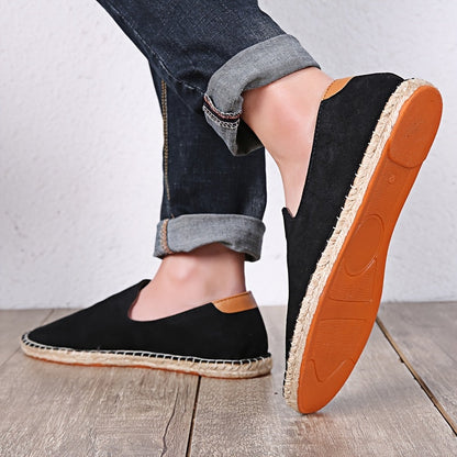 Men's Espadrilles – Casual Slip-on Shoes with Braided Sole – Lightweight Summer Shoes