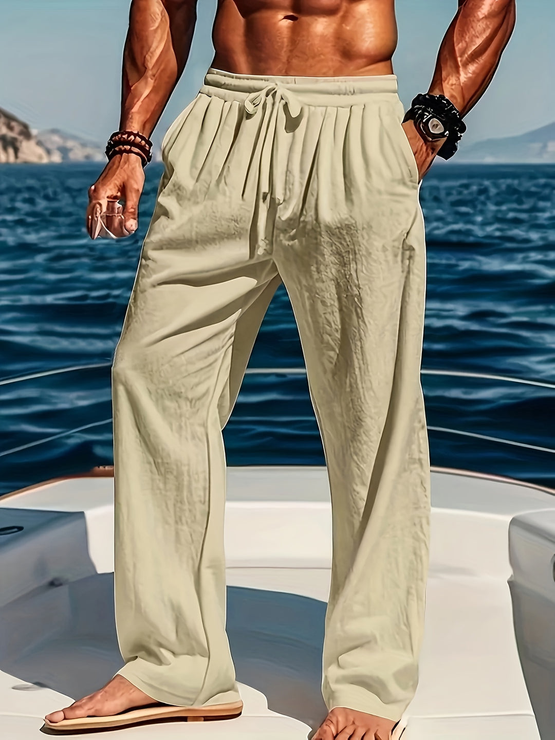 Men's Linen Pants | Breathable Material & Relaxed Fit