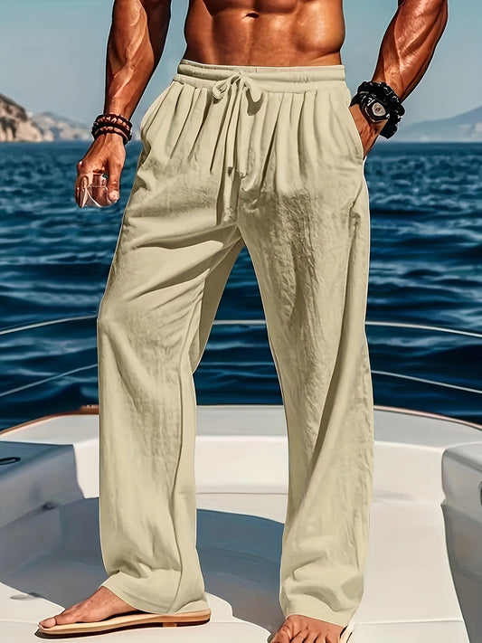 Men's Linen Pants | Breathable Material & Relaxed Fit