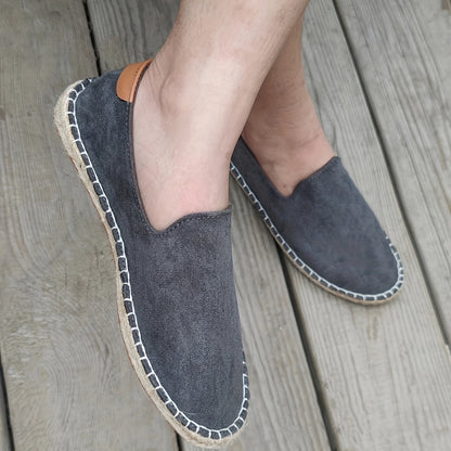 Men's Espadrilles – Casual Slip-on Shoes with Braided Sole – Lightweight Summer Shoes
