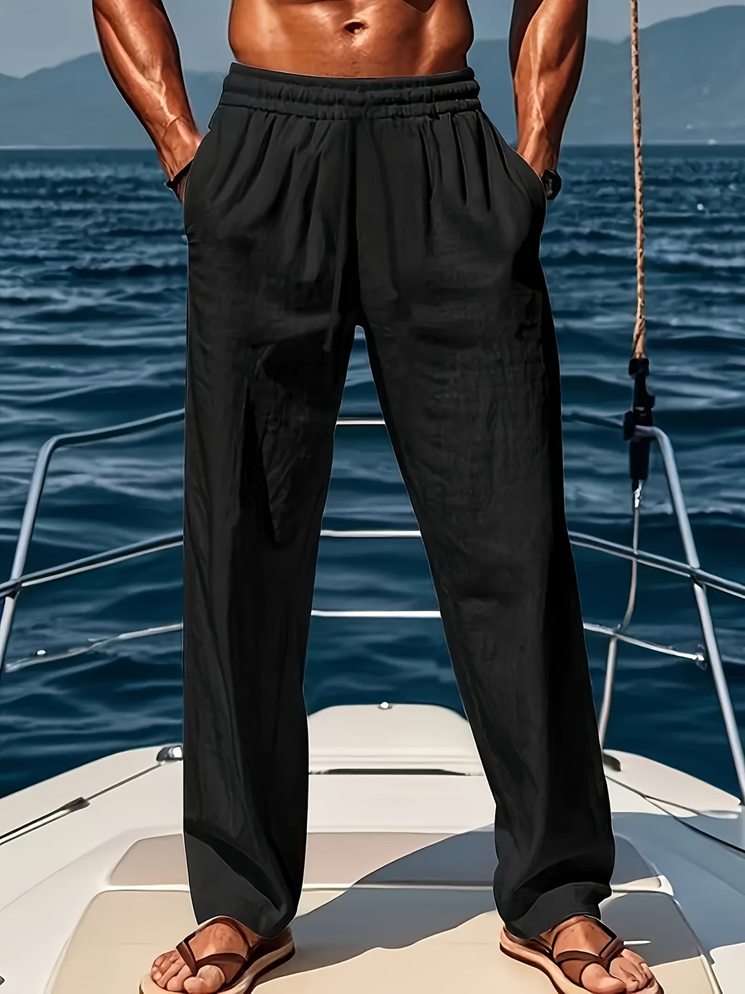 Men's Linen Pants | Breathable Material & Relaxed Fit