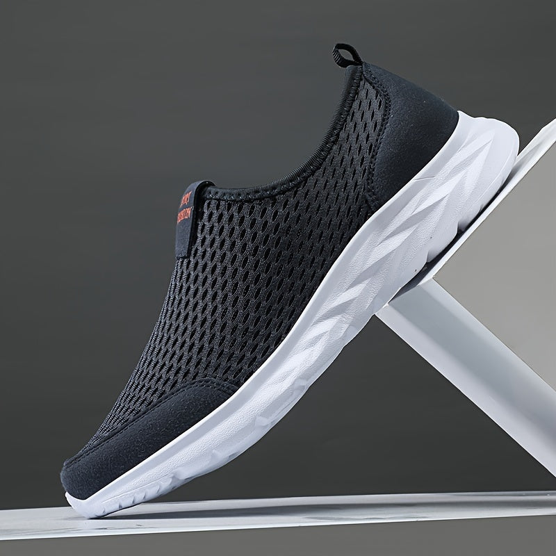 Men's Slip-on Sneakers – Breathable Mesh & Lightweight Comfort – Casual & Sporty