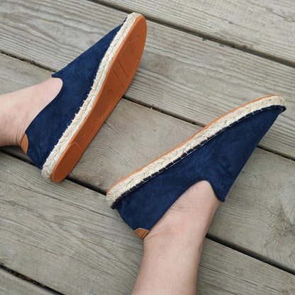 Men's Espadrilles – Casual Slip-on Shoes with Braided Sole – Lightweight Summer Shoes
