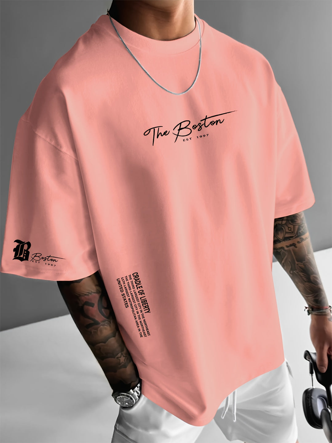 Heren T-Shirt – Streetwear Print & Losse Pasvorm – Casual Zomer Shirt