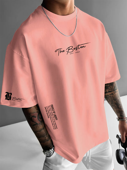 Heren T-Shirt – Streetwear Print & Losse Pasvorm – Casual Zomer Shirt